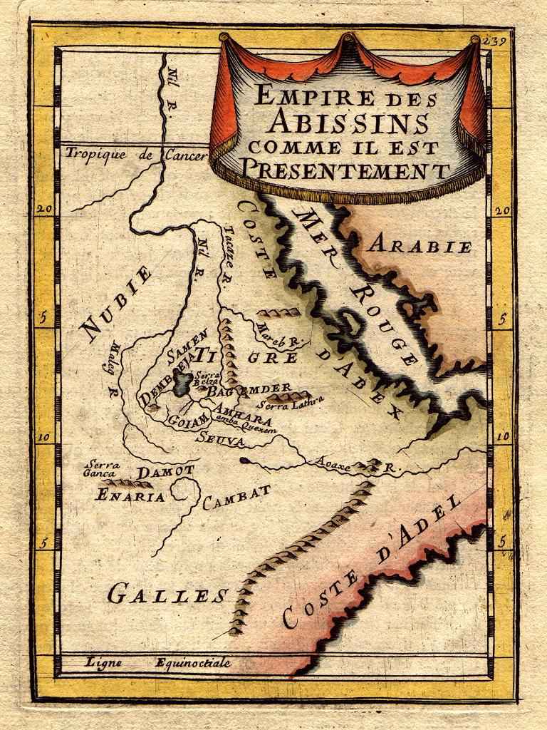 Увеличенная карта Абиссинии (ЭФИОПИИ)